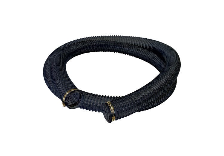 Static Conductive Vacuum Hose w/ Clamps - 2.5" ID x 15'