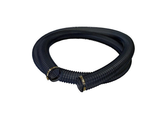 Static Conductive Vacuum Hose w/ Clamps - 2.5" ID x 15'