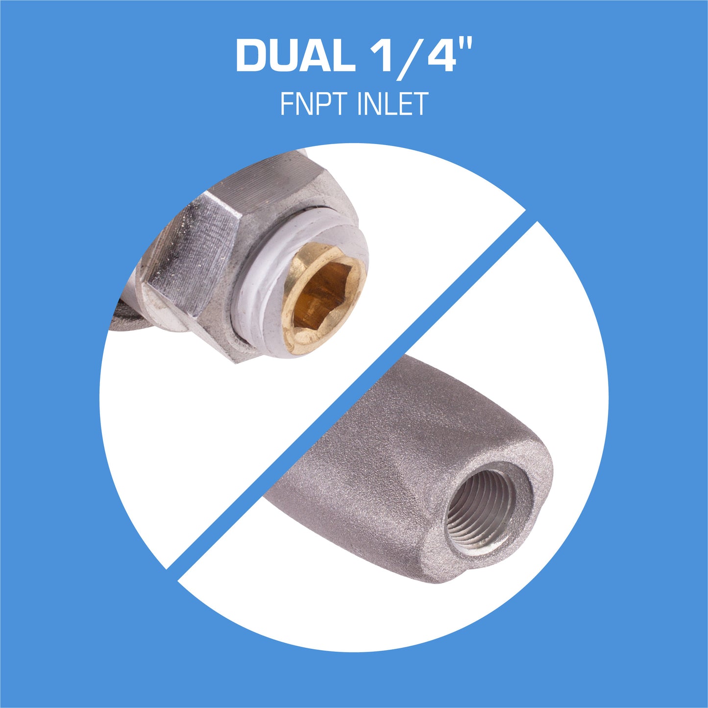GunVac - Dual 1/4" FNPT Inlet
