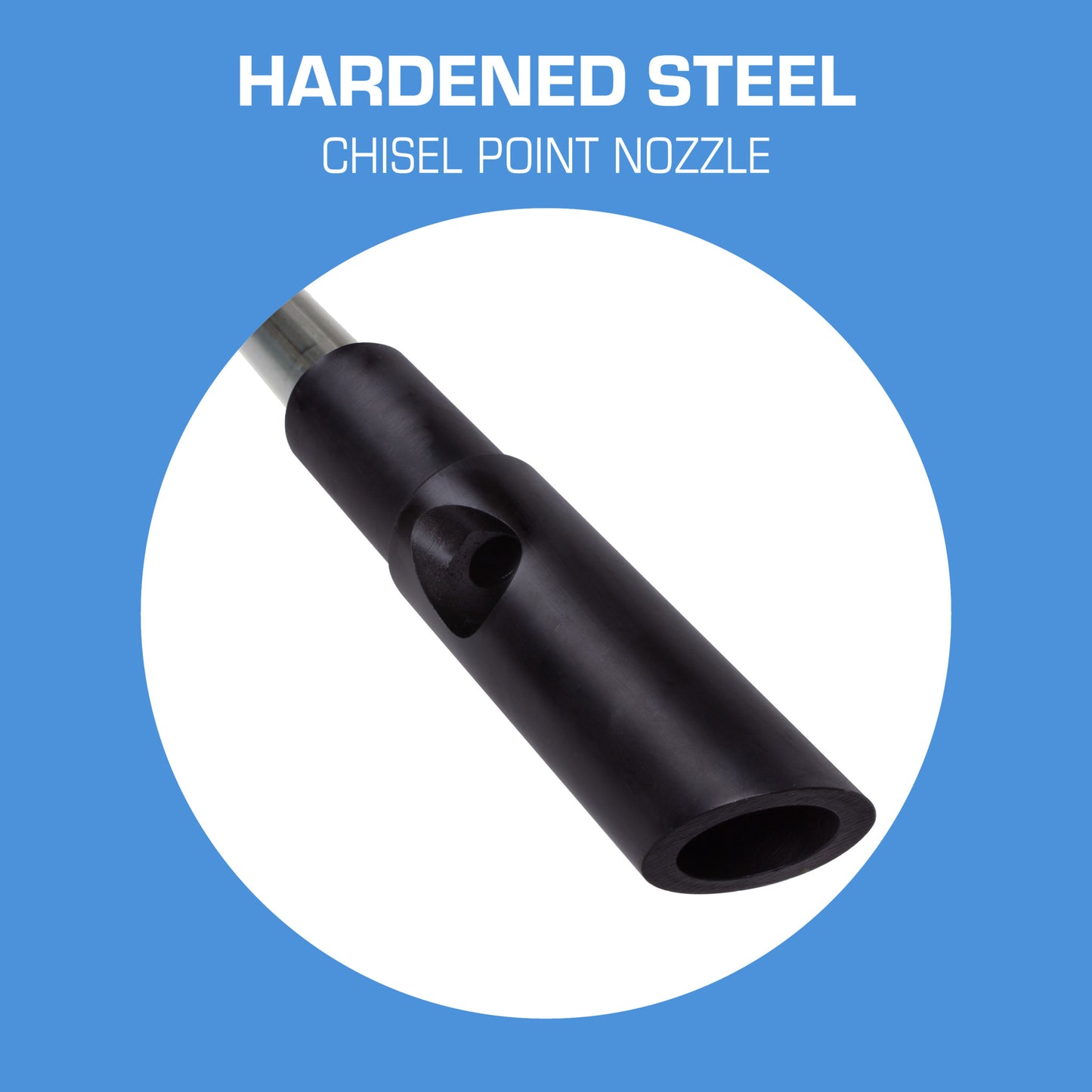 Inforcer Steel with Chisel Point Nozzle - Hardened Steel Chisel Point Nozzle
