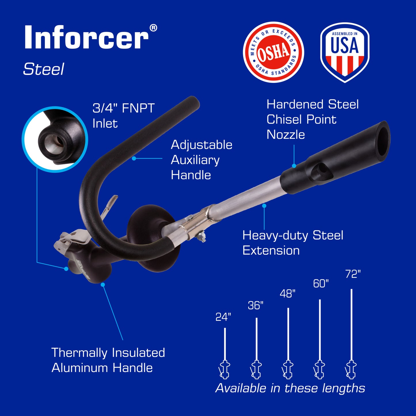 Inforcer Steel with Chisel Point Nozzle - Features & Specs