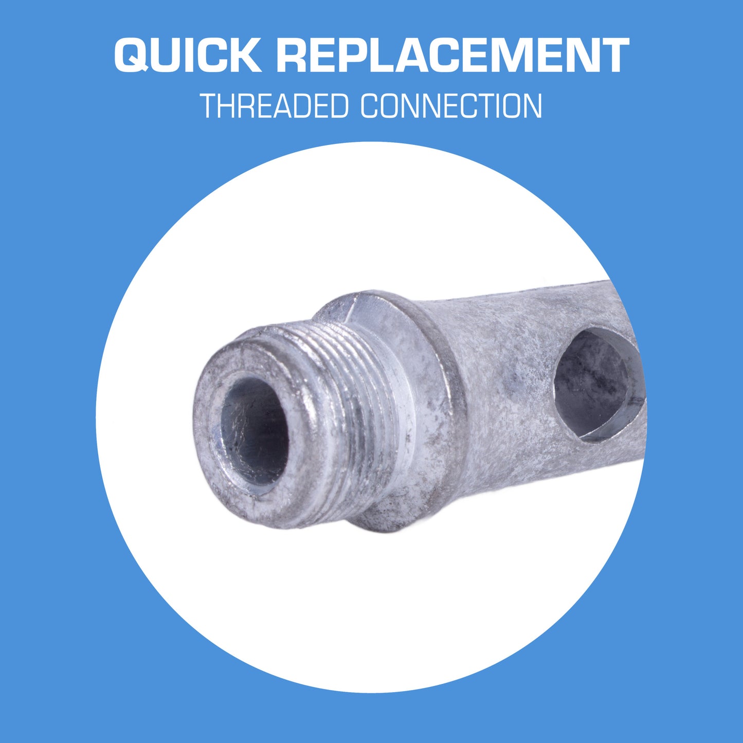 Long John 75LJ Alloy Nozzle - Quick Replacement Threaded Connection
