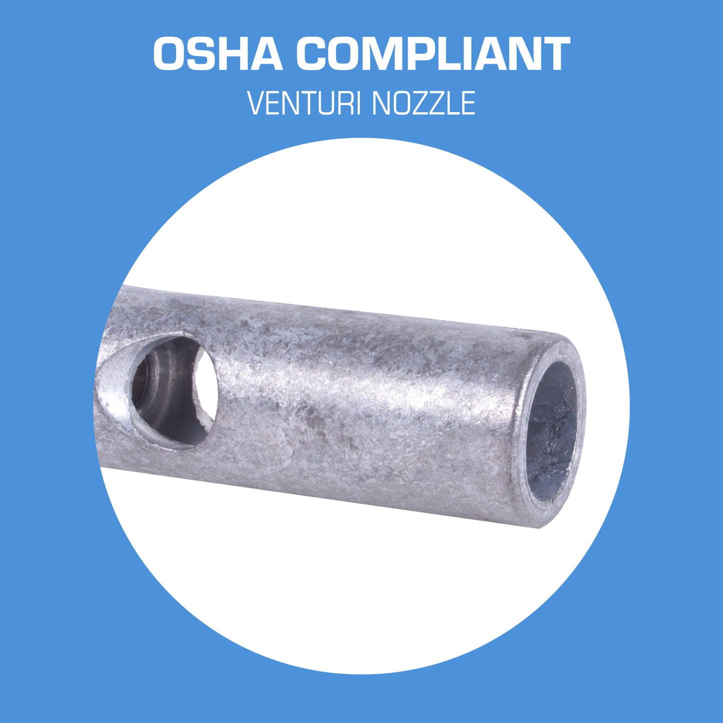 Long John 75LJ Alloy Nozzle - OSHA Compliant Venturi Nozzle