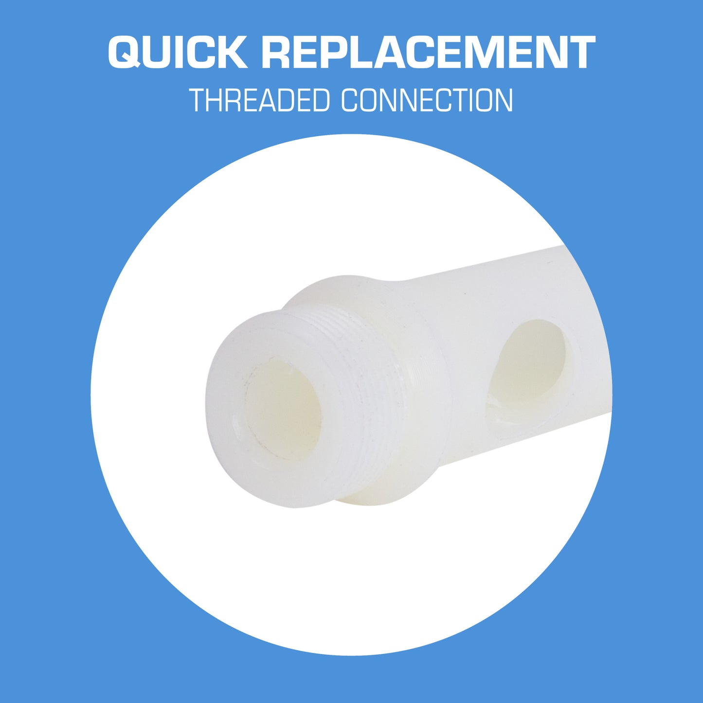 Long John 75LJ Nylon Nozzle - Quick Replacement Threaded Connection