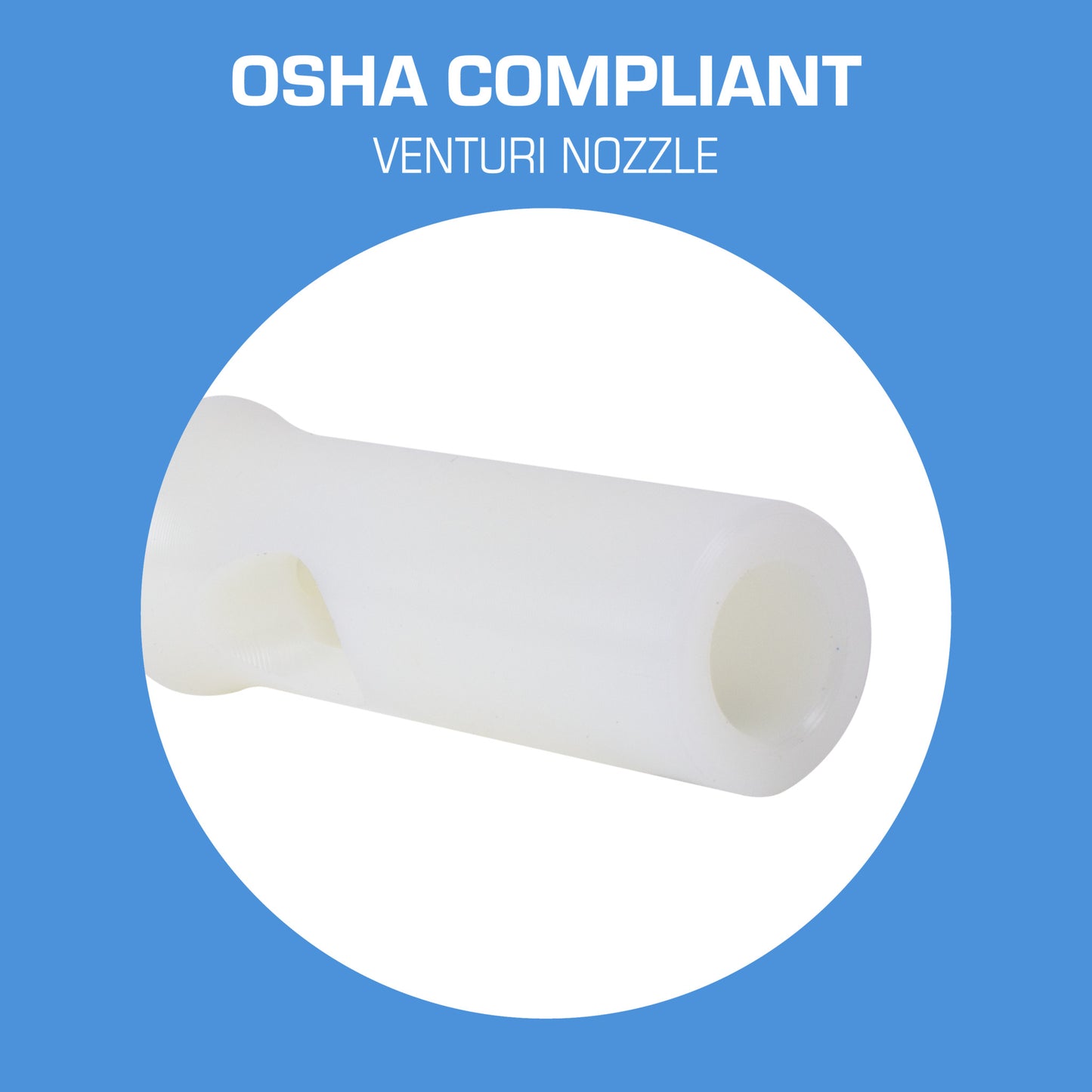 Long John 75LJ Nylon Nozzle - OSHA Compliant Venturi Nozzle
