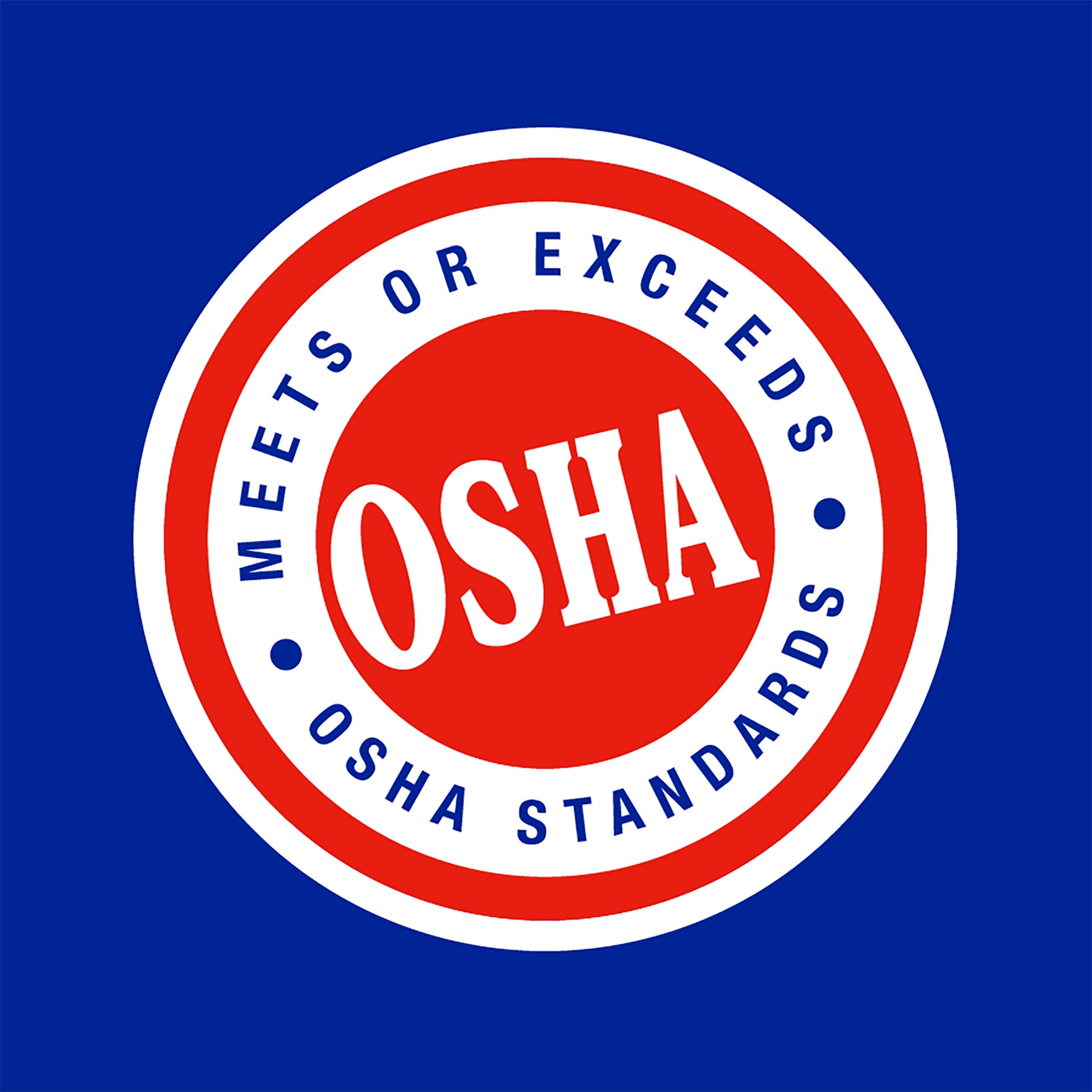 Guardair Meets or Exceeds OSHA Standards Badge