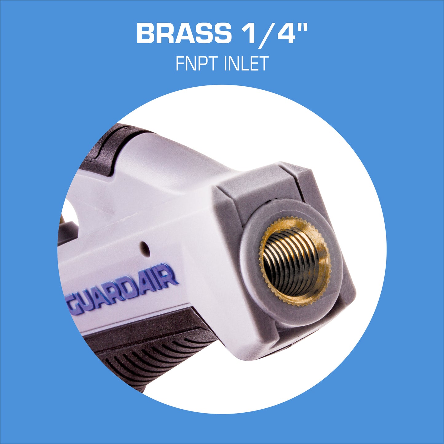 PalmJet GA44 Safety Air Gun - Brass 1/4" FNPT Inlet