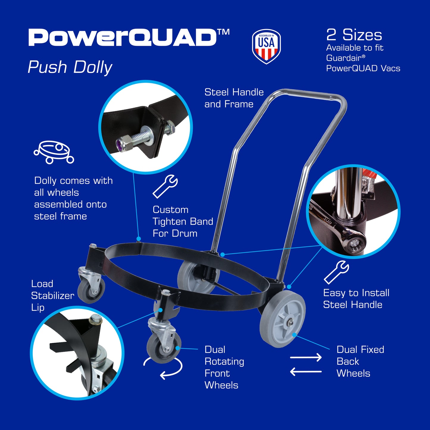 PowerQUAD Push Dolly Specs
