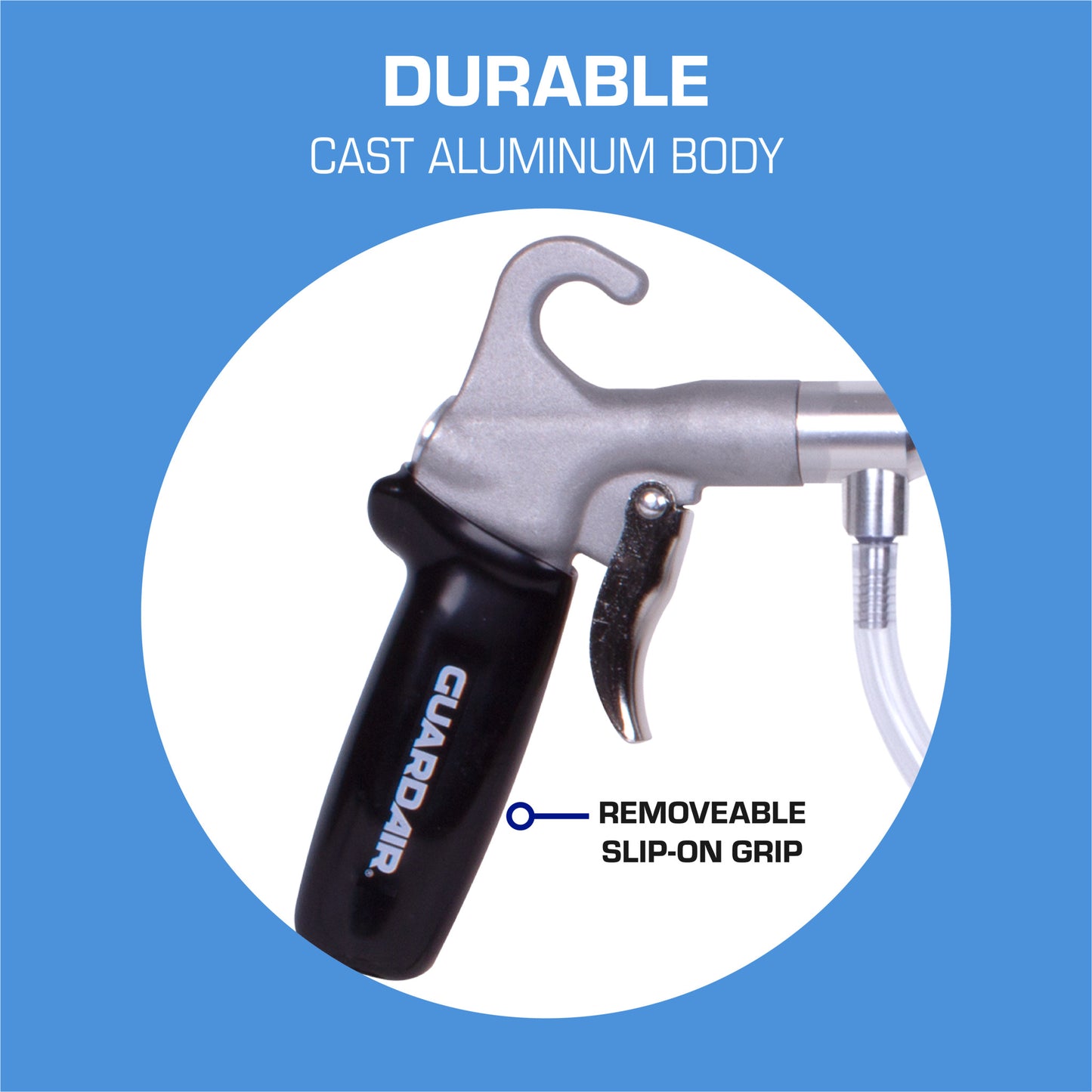 Syphon Spray Gun 79SG with Flame Pattern - Durable Cast Aluminum Body with Black Removeable Slip-On Grip