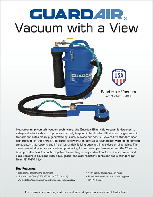 Blind Hole Vacuum Flyer