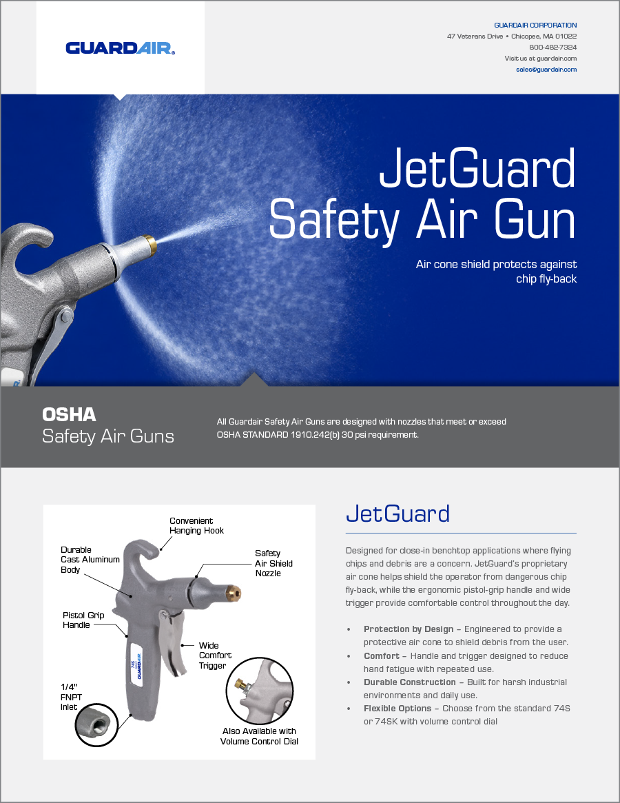 JetGuard Air Guns Flyer
