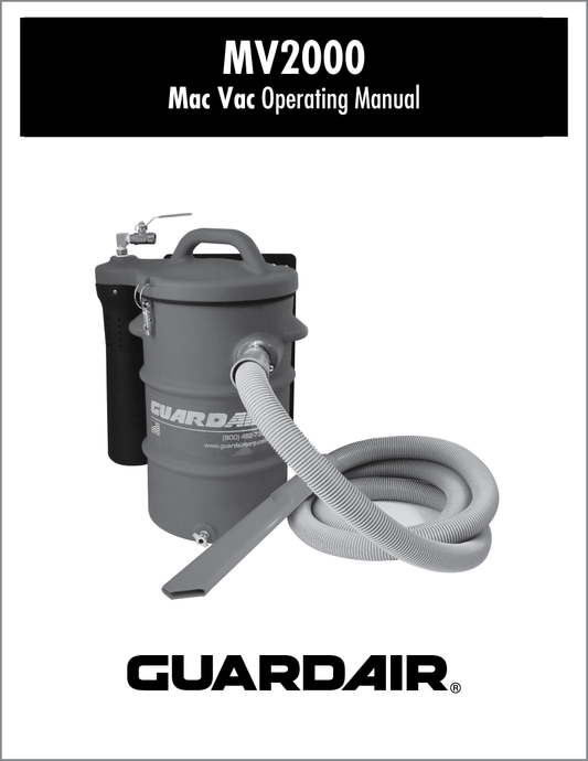 MachineVac Operating Manual