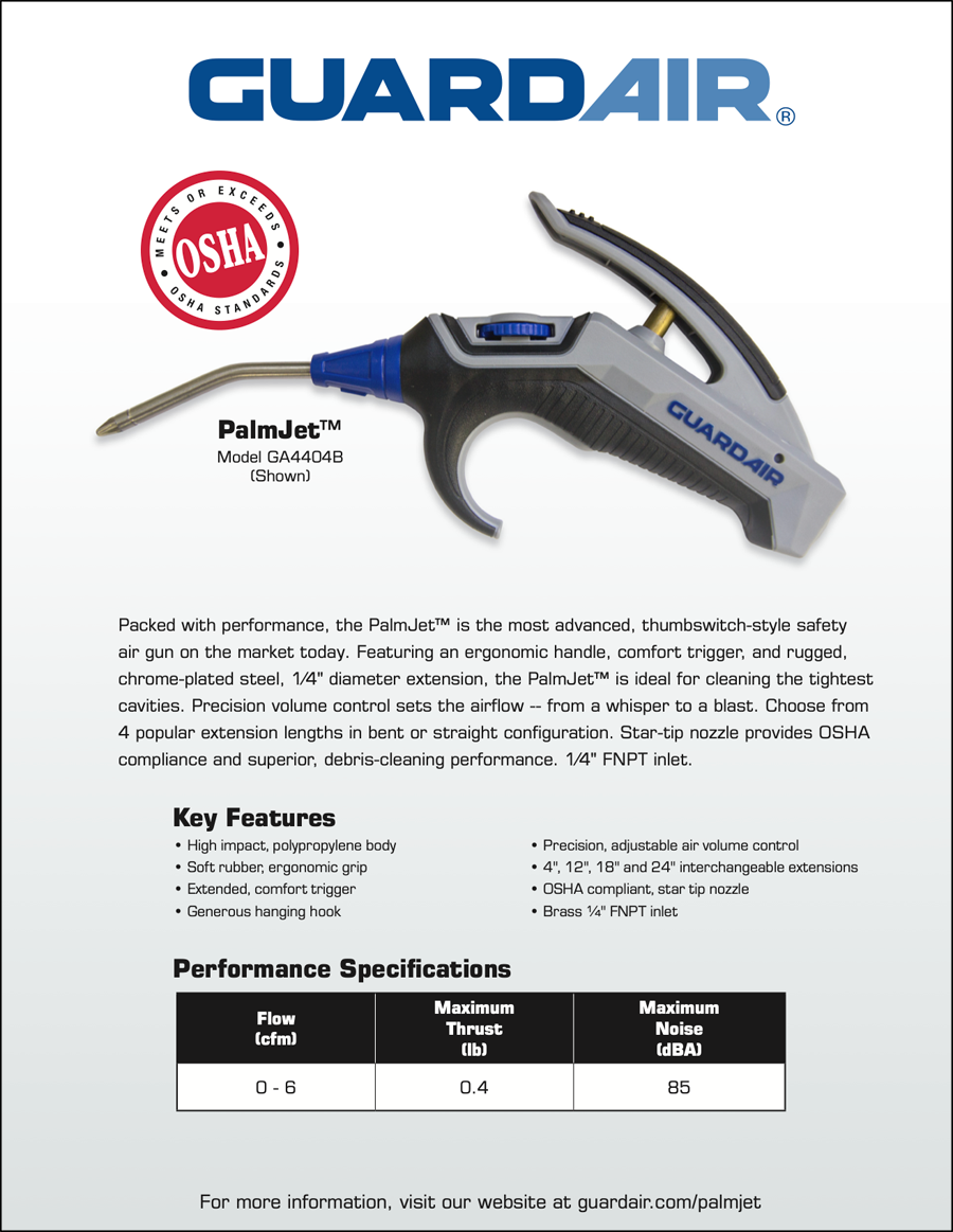 PalmJet Air Guns Flyer