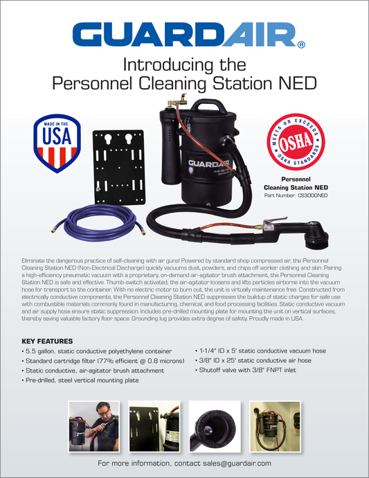 Personnel Cleaning Station NED Flyer