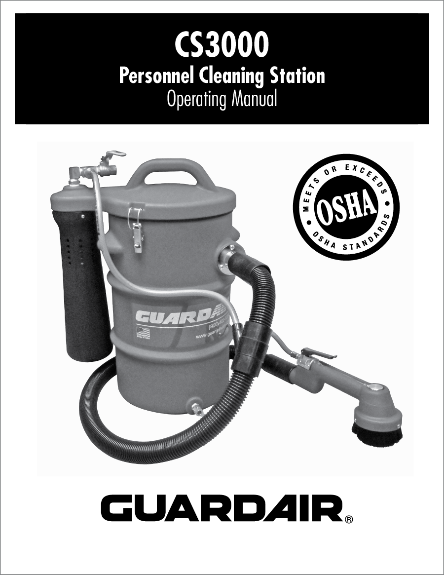 Personnel Cleaning Station Operating Manual
