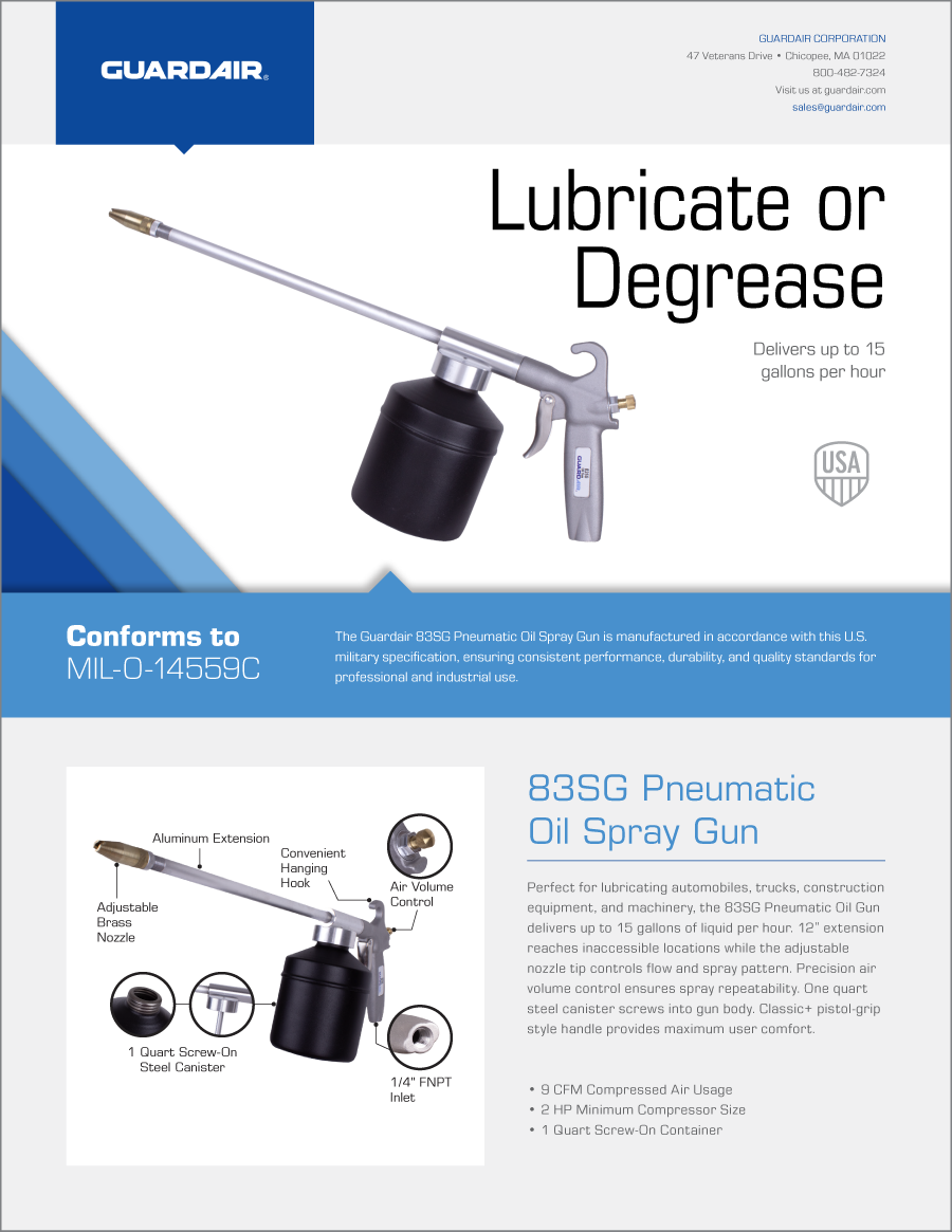 Pneumatic Oil Spray Gun Flyer