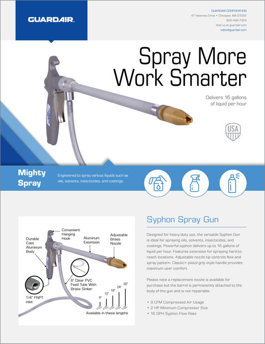 Syphon Spray Gun 79SG Extended Reach Flyer