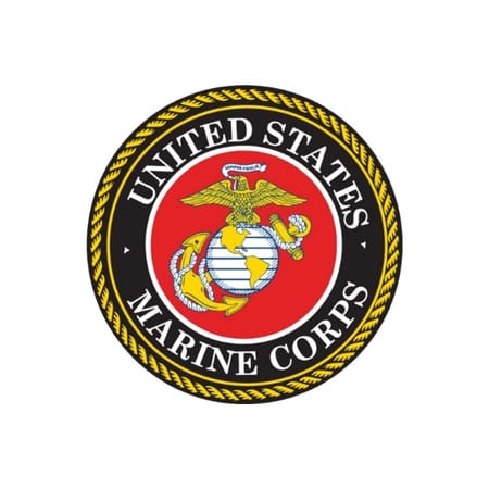 United States Marine Corps logo on a white background
