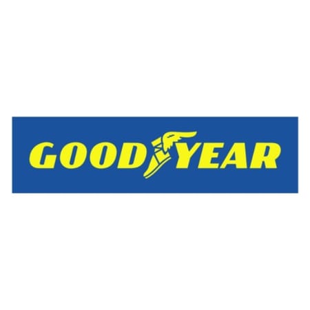 Goodyear logo on a blue background