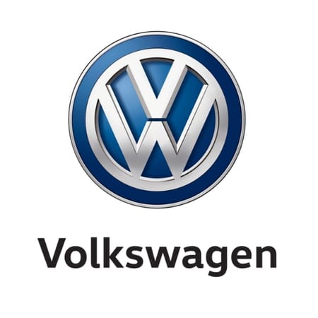 Volkswagen logo on a white background