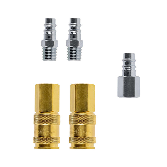 1/4" High Flow 5 Piece Plug & Coupler Starter Kit (PKH5)