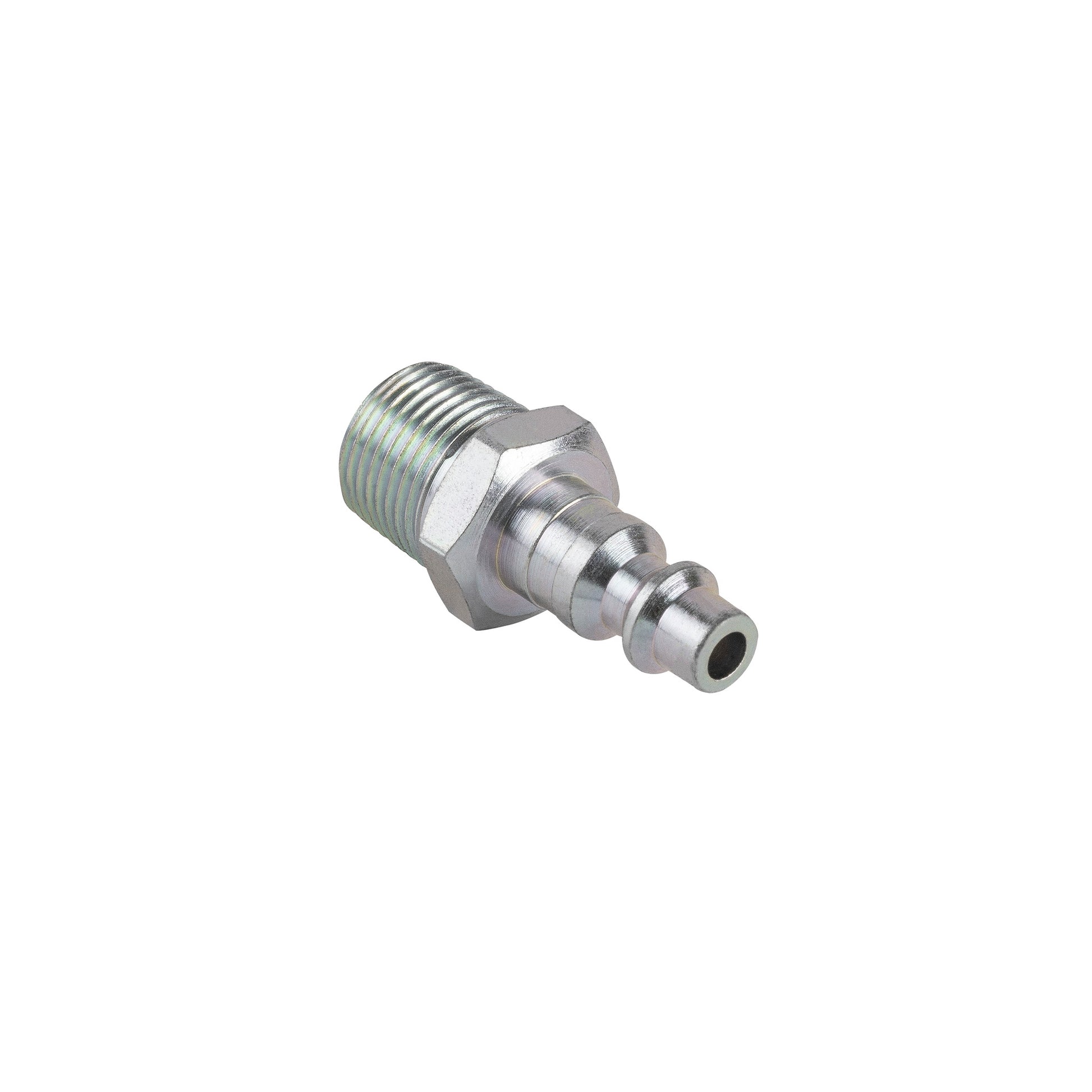 1/4" Quick Disconnect Industrial Interchange Plug - 3/8" MNPT (P14D38M)