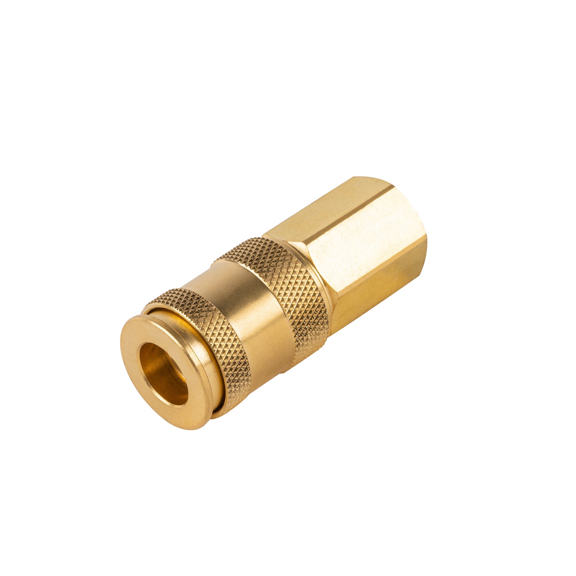 1/4" Quick Disconnect Universal Brass Coupler - 1/4" FNPT (C14U14F)