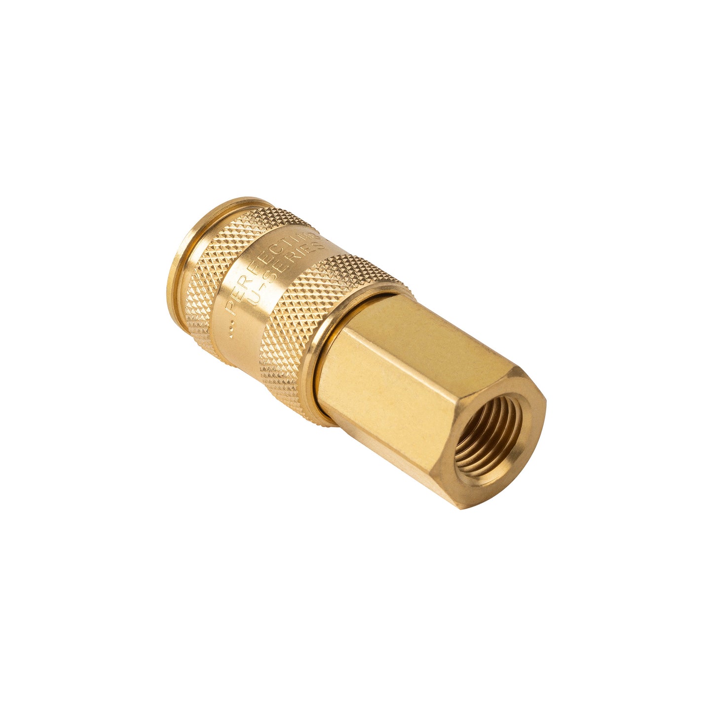 1/4" Quick Disconnect Universal Brass Coupler - 1/4" FNPT (C14U14F)