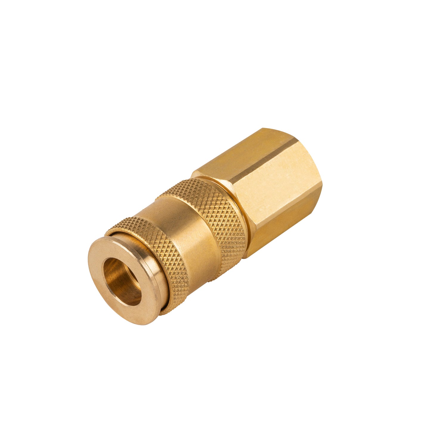 1/4" Quick Disconnect Universal Brass Coupler - 3/8" FNPT (C14U38F)