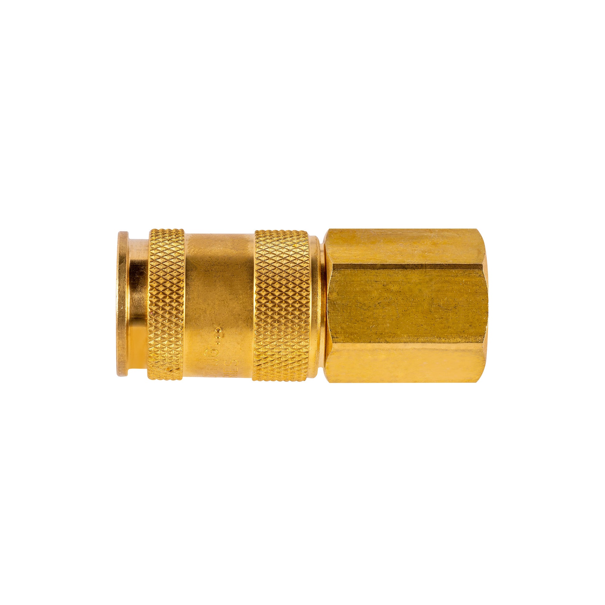 1/4" Quick Disconnect Universal Brass Coupler - 3/8" FNPT (C14U38F)