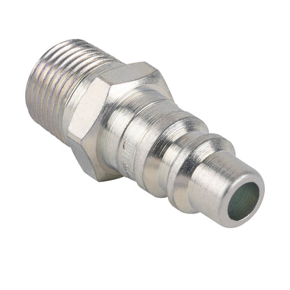 3/8" Quick Disconnect Industrial Interchange Plug - 3/8" MNPT (P38D38M)