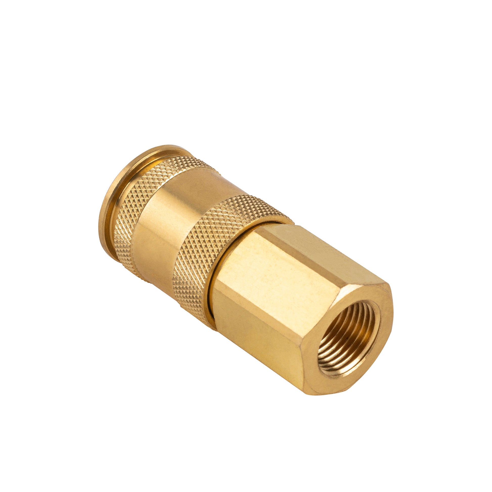 3/8" Quick Disconnect Universal Brass Coupler - 3/8" FNPT (C38U38F)