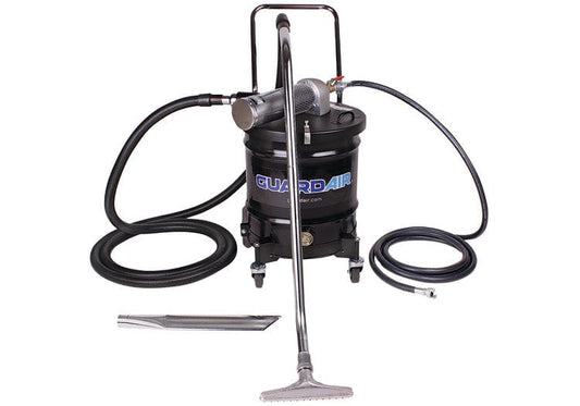 20 Gallon Single Venturi Static Conductive Drum Vacuums - D Venturi w 1½" Vac Hose & Tools
