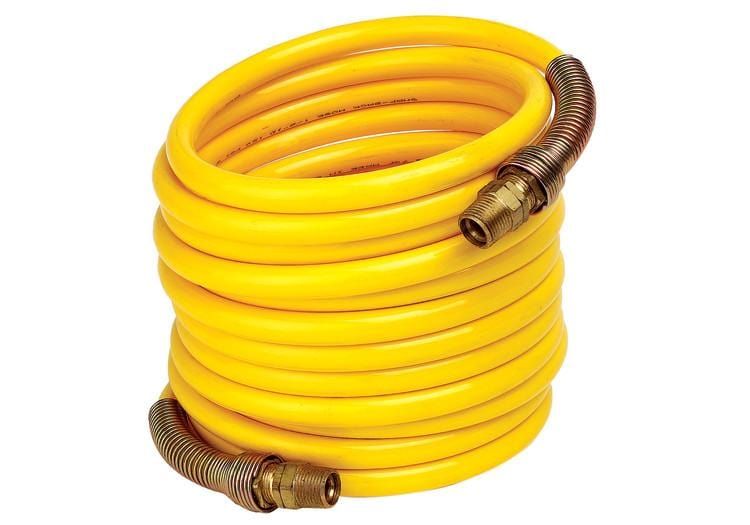 Nylon Coiled Air Hose Assembly - 1/2" ID x 25'
