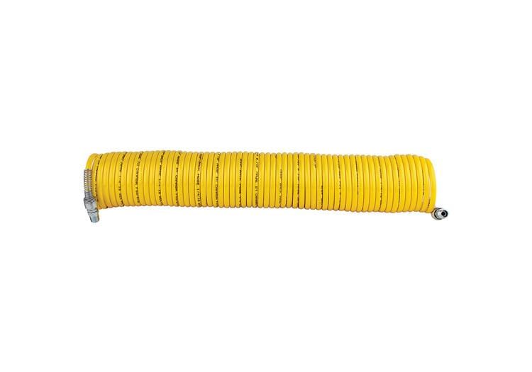 Nylon Coiled Air Hose Assembly - 1/4" ID x 50'