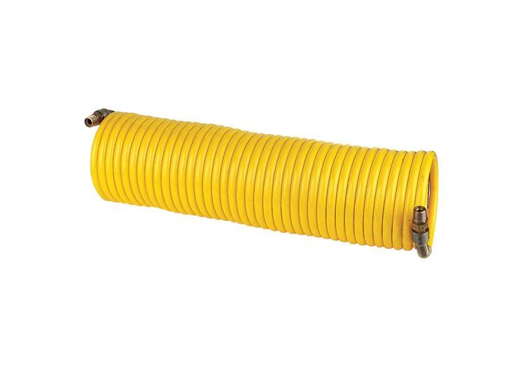 Nylon Coiled Air Hose Assembly - 3/8" ID x 50'
