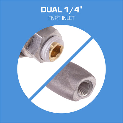 GunVac - Dual 1/4" FNPT Inlet