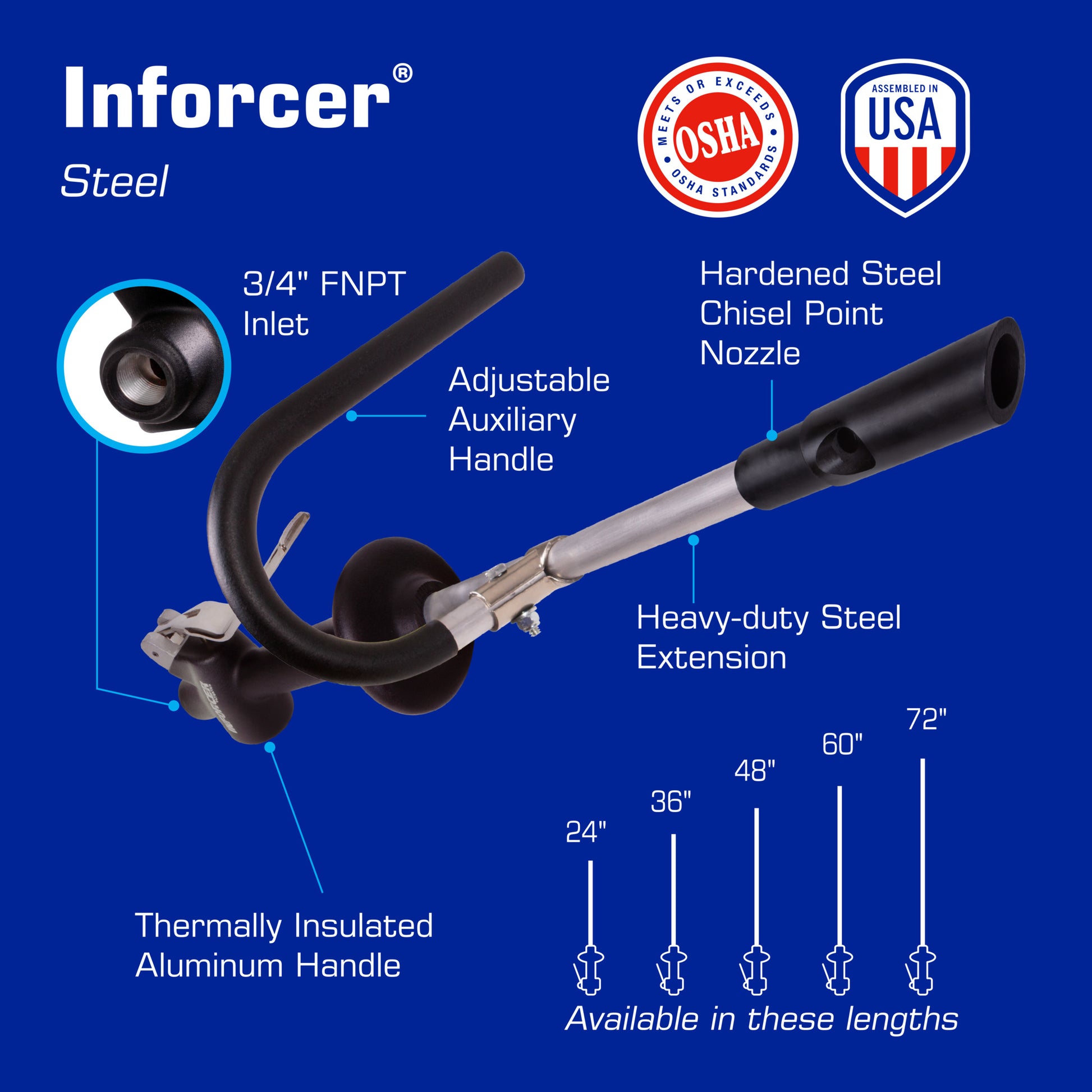 Inforcer Steel with Chisel Point Nozzle - Features & Specs