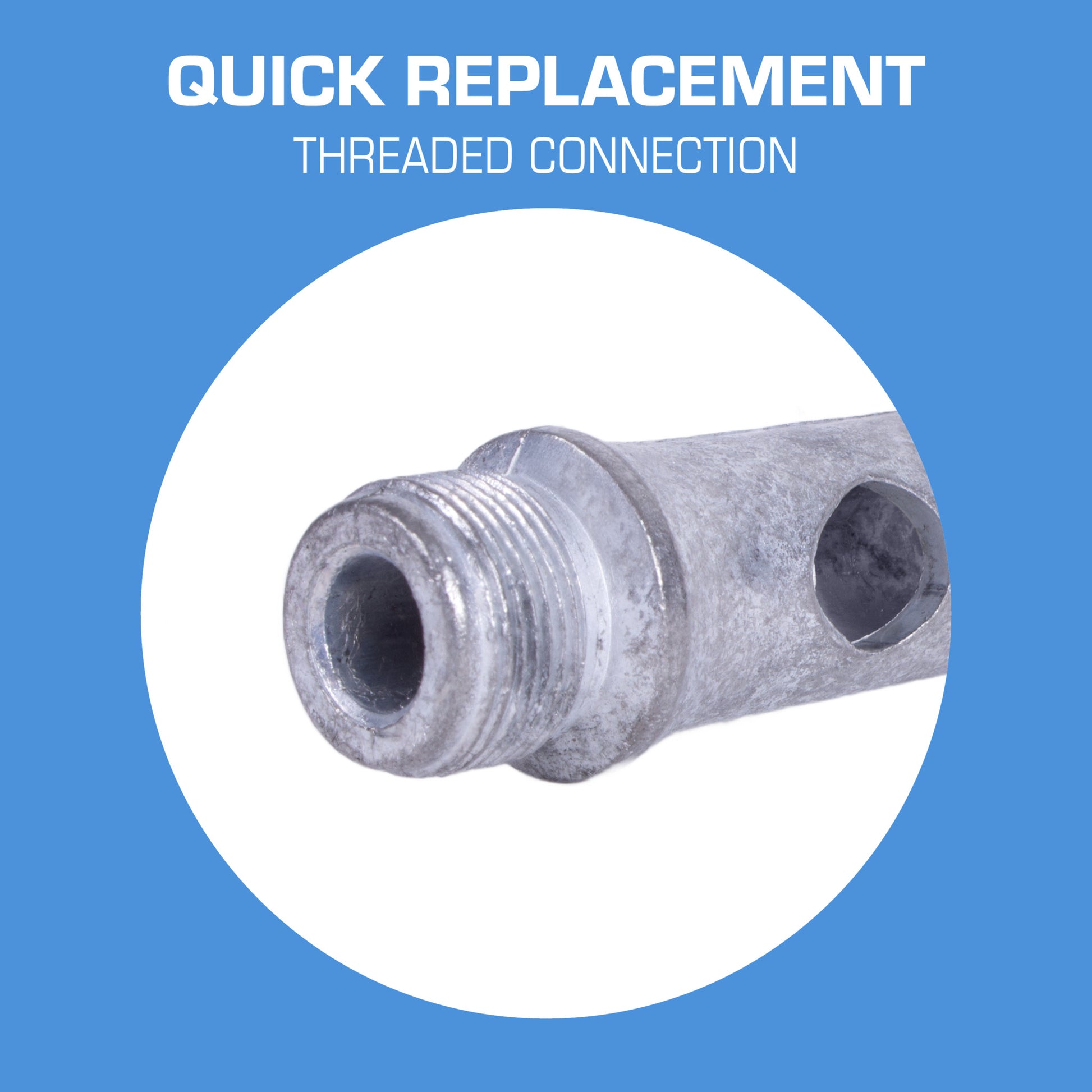 Long John 75LJ Alloy Nozzle - Quick Replacement Threaded Connection
