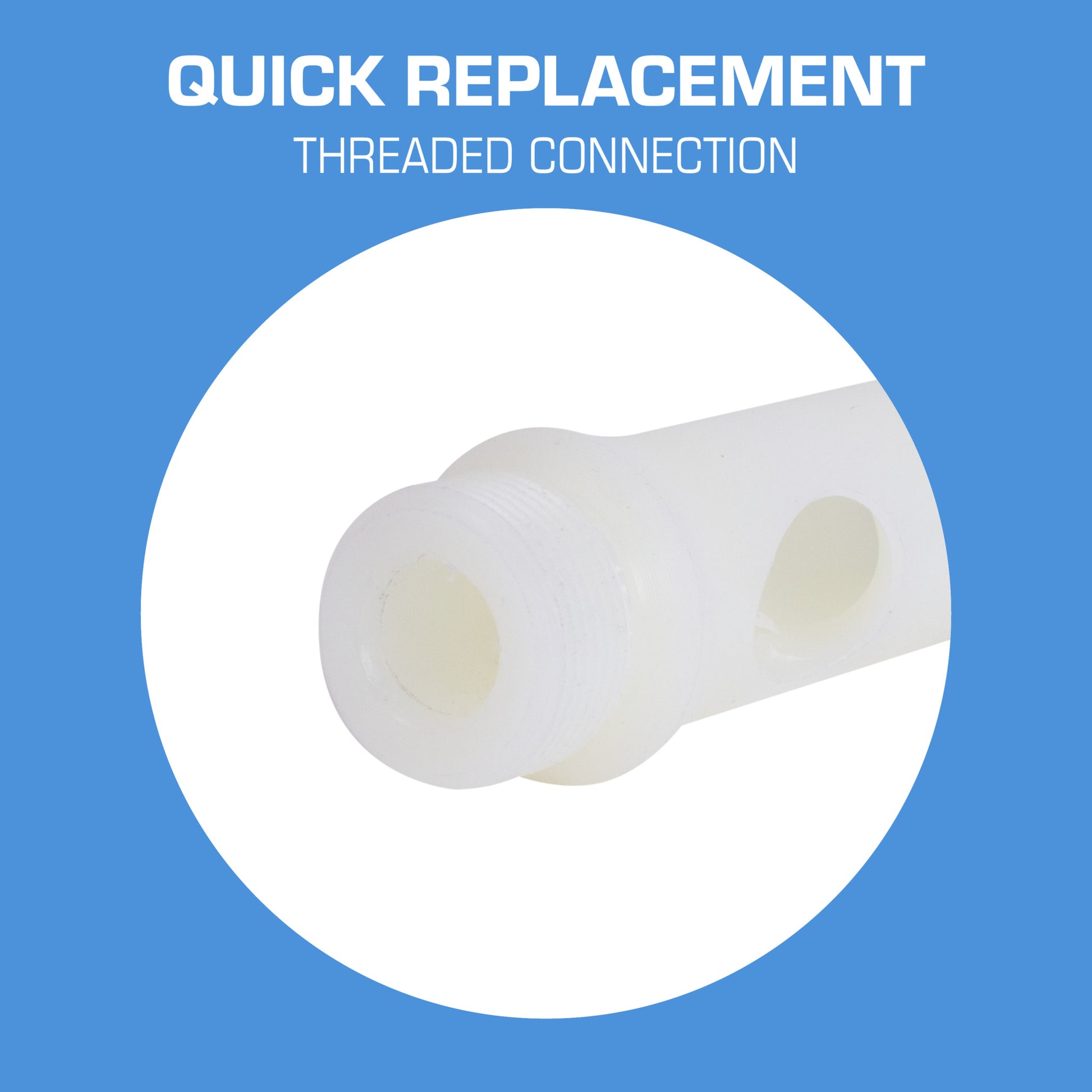 Long John 75LJ Nylon Nozzle - Quick Replacement Threaded Connection