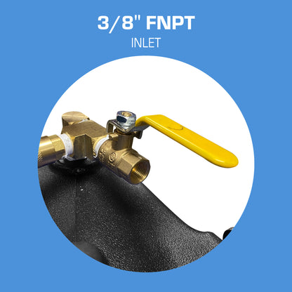 MachineVac NED - 3/8" FNPT Inlet and Air Shut-Off