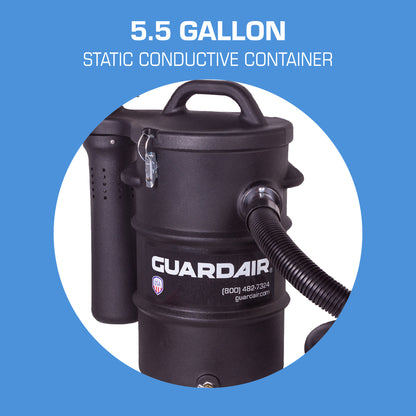 MachineVac NED -  5.5 Gallon Static Conductive Container