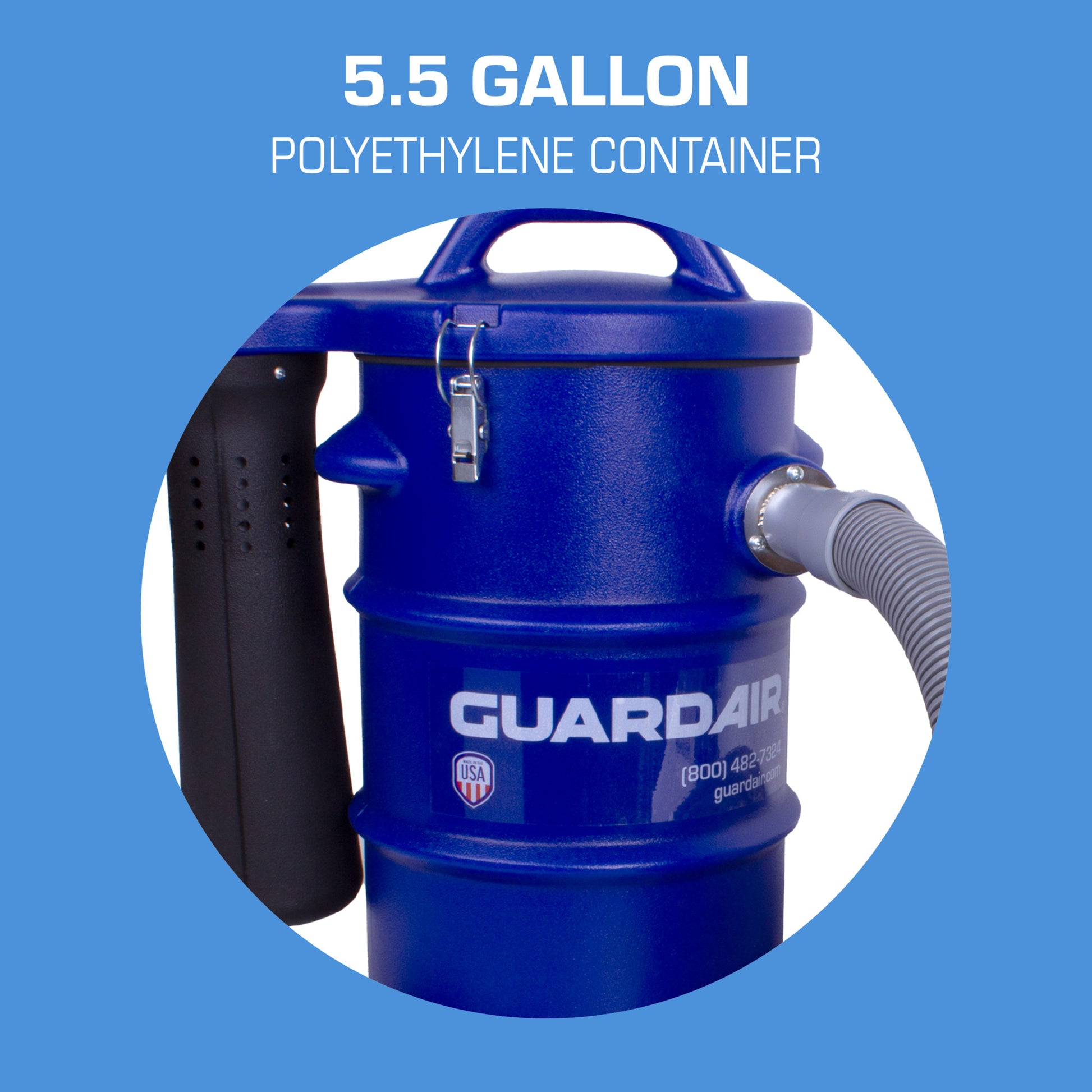 MachineVac - Polyethylene 5.5 Gallon Container