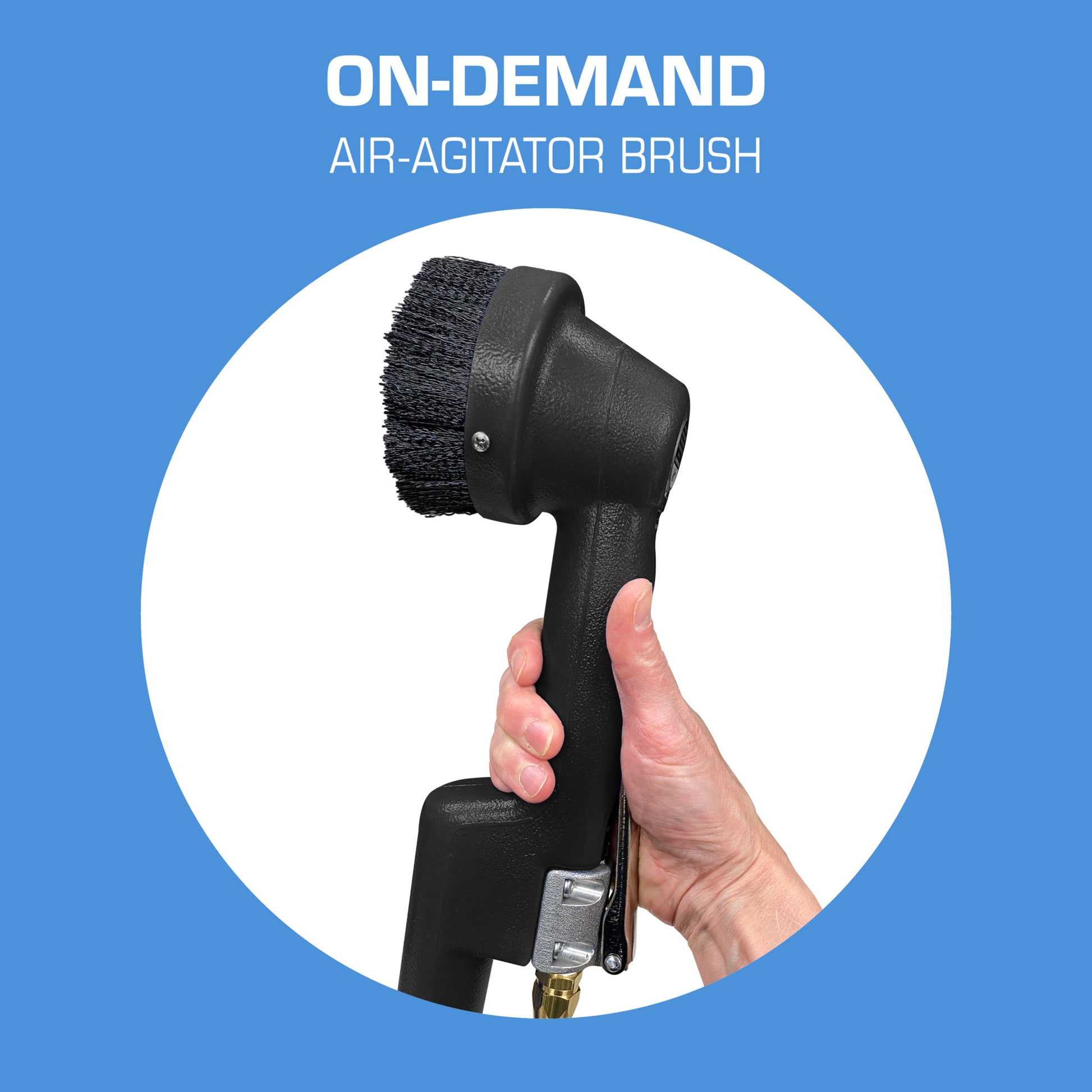 Personnel Cleaning Station NED - On-Demand Air-Agitator Brush Hand
