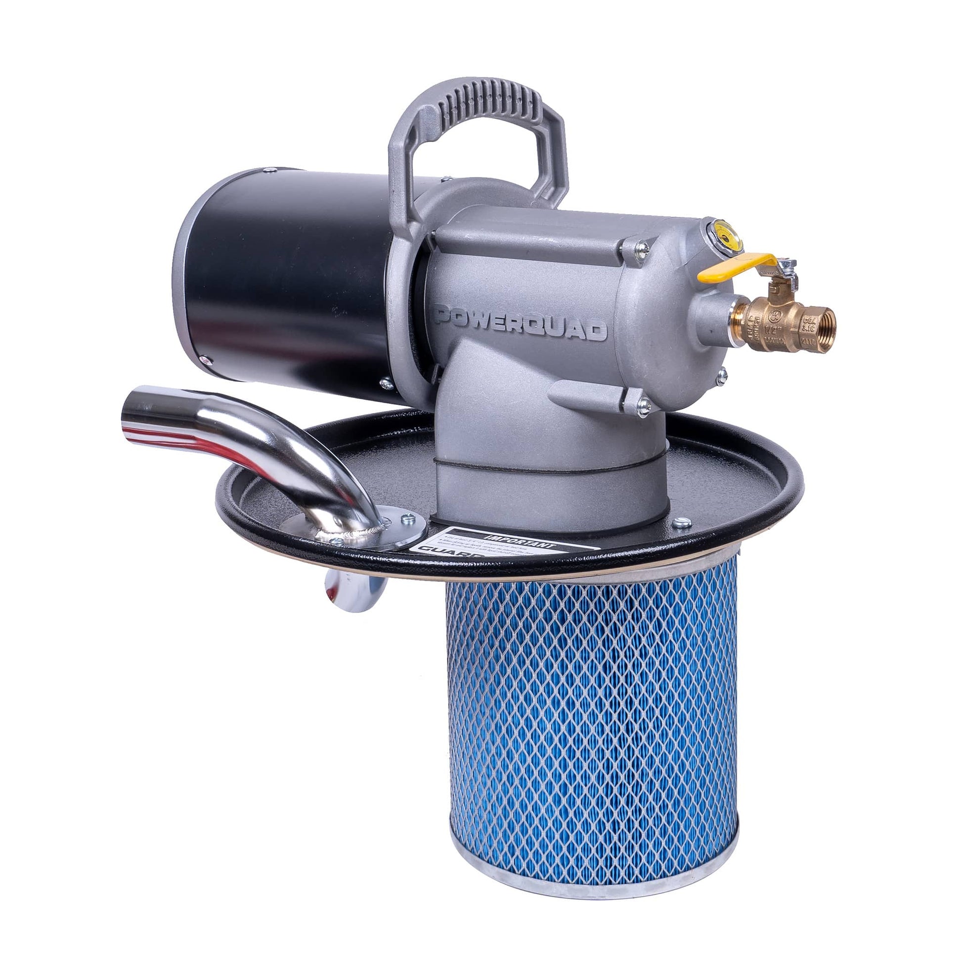 PowerQUAD 10 Gallon Vacuum Generating Head w/ 1.5" Inlet (PQ10H150)