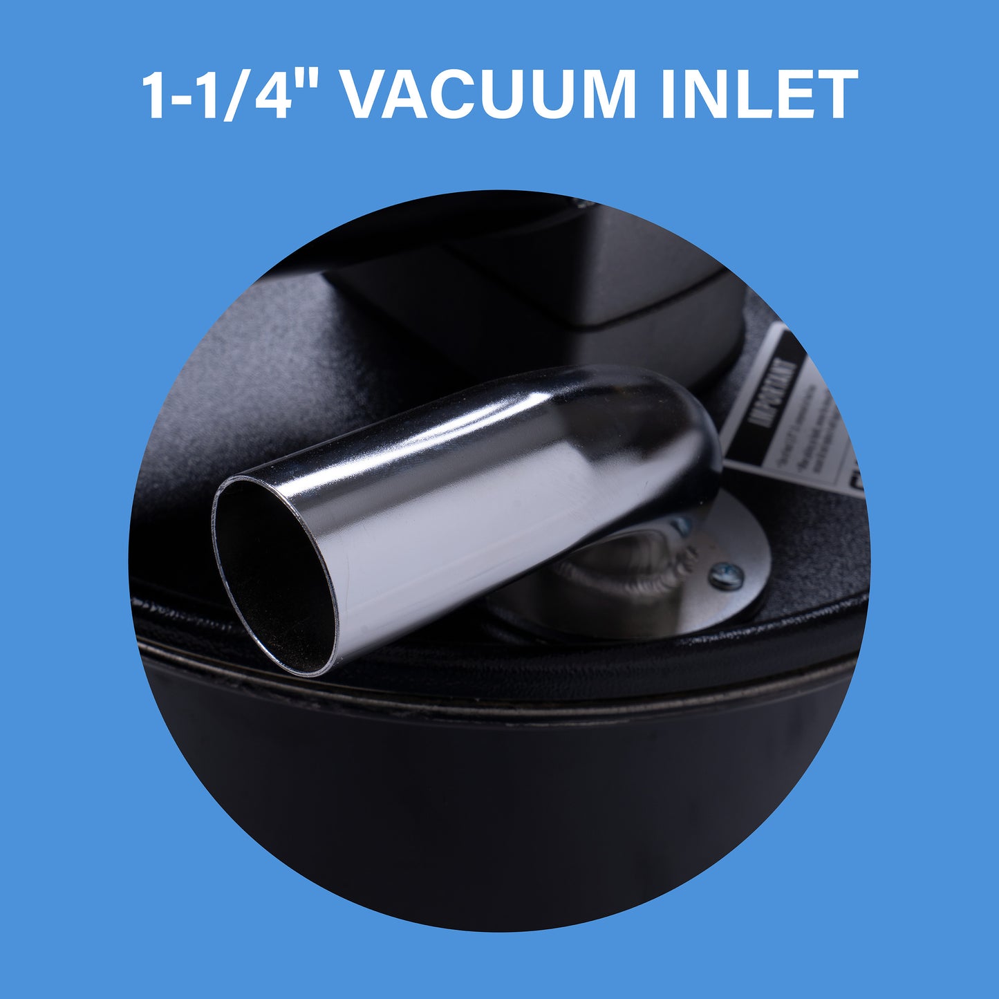 PowerQUAD 1-1/4" Vacuum Inlet