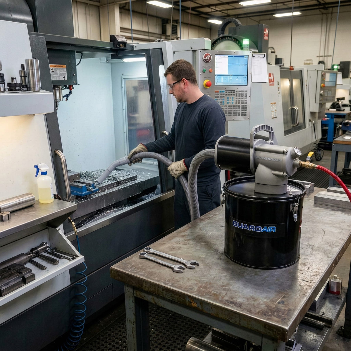 PowerQUAD 5 Gallon Vacuum - Manufacturing Application