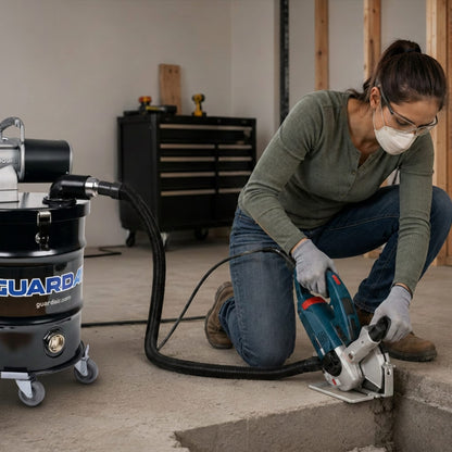 PowerQUAD Dust Extractor - Application Concrete Cutting