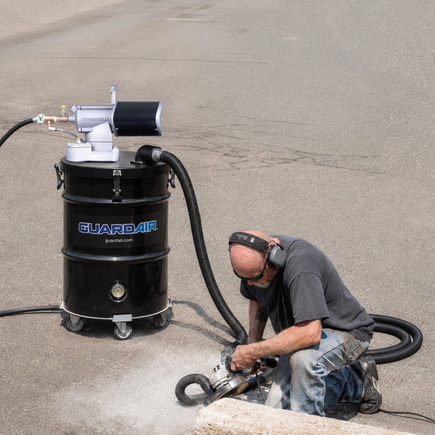 PowerQUAD Dust Extractor - Application Concrete