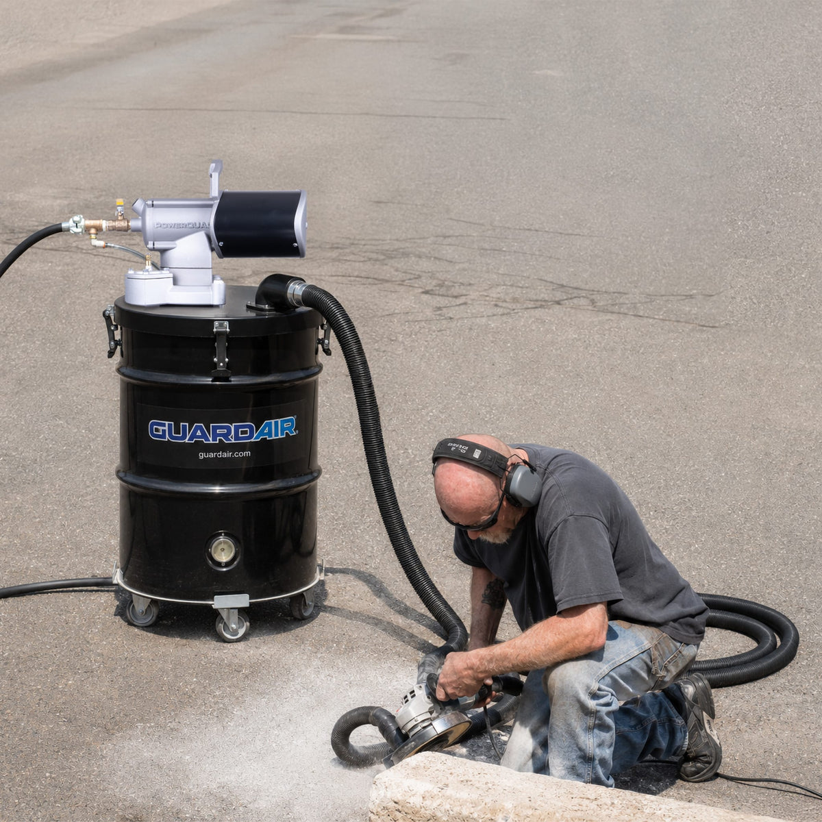PowerQUAD Dust Extractor - Application Concrete